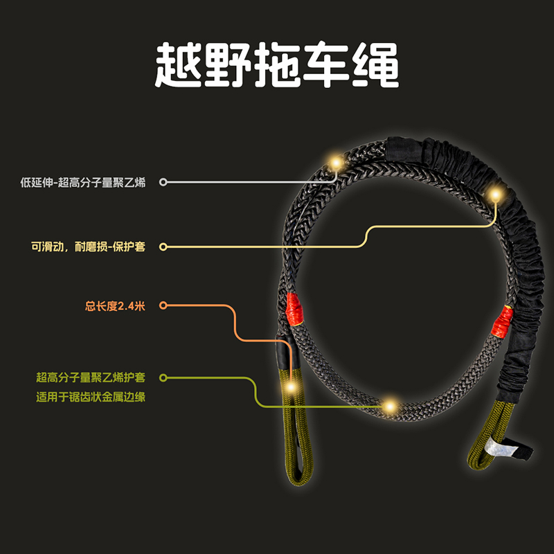 多功能超高分子量聚乙烯越野拖車?yán)K